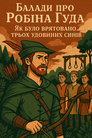 Балади про Робіна Гуда. Як було врятовано трьох удовиних синів (Англійські балади) слухати онлайн українською аудіокнигу